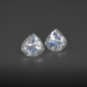 Achetez naturel ct blanc pierre de lune arc-en-ciel gems, transparent, en provenance inde chez gemselect. en stock, livraison internationale!
