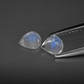 Achetez naturel ct blanc pierre de lune arc-en-ciel gems, transparent, en provenance inde chez gemselect. en stock, livraison internationale!