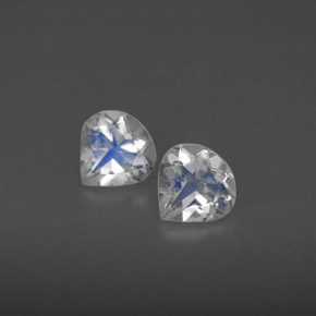 Achetez naturel ct blanc pierre de lune arc-en-ciel gems, transparent, en provenance inde chez gemselect. en stock, livraison internationale!