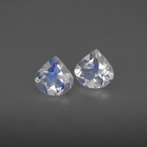 Achetez naturel ct blanc pierre de lune arc-en-ciel gems, transparent, en provenance inde chez gemselect. en stock, livraison internationale!