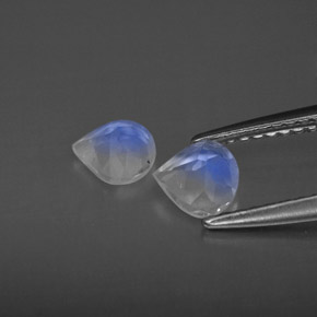 Achetez naturel ct blanc pierre de lune arc-en-ciel gems, transparent, en provenance inde chez gemselect. en stock, livraison internationale!