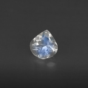 Pierre de lune arc-en-ciel Bleu blanc naturelle Transparent, 0.34 ct, Transparent / Translucide