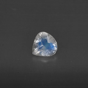 Pierre de lune arc-en-ciel blanc naturelle transparent, 0,30 ct, transparent / translucide