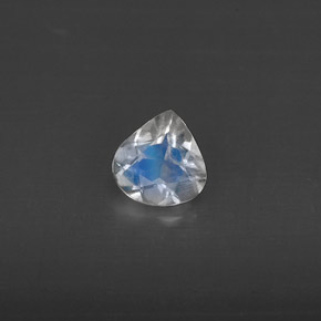 Pierre de lune arc-en-ciel blanc naturelle transparent, 0,30 ct, transparent / translucide