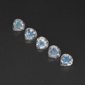 Achetez naturel 1,53ct blanc pierre de lune arc-en-ciel gems, transparent, en provenance inde chez gemselect. en stock, livraison internationale!