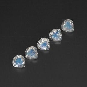 Achetez naturel 1,53ct blanc pierre de lune arc-en-ciel gems, transparent, en provenance inde chez gemselect. en stock, livraison internationale!