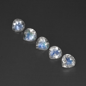 Achetez naturel ct blanc pierre de lune arc-en-ciel gems, transparent, en provenance inde chez gemselect. en stock, livraison internationale!