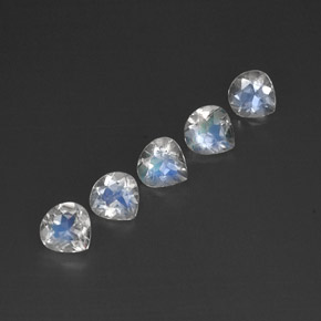 Achetez naturel ct blanc pierre de lune arc-en-ciel gems, transparent, en provenance inde chez gemselect. en stock, livraison internationale!