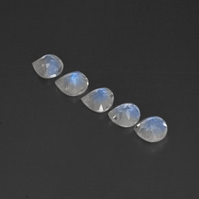 Achetez naturel ct blanc pierre de lune arc-en-ciel gems, transparent, en provenance inde chez gemselect. en stock, livraison internationale!