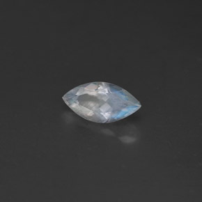 Pierre de lune arc-en-ciel Blanc bleu naturelle Transparent, 0.34 ct, Transparent / Translucide