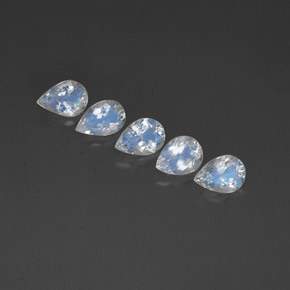 Achetez naturel ct blanc pierre de lune arc-en-ciel gems, transparent, en provenance inde chez gemselect. en stock, livraison internationale!