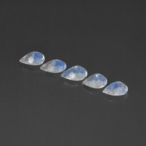 Achetez naturel ct blanc pierre de lune arc-en-ciel gems, transparent, en provenance inde chez gemselect. en stock, livraison internationale!