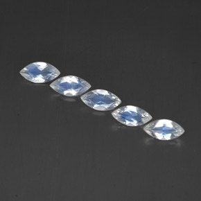 Achetez naturel ct blanc pierre de lune arc-en-ciel gems, transparent, en provenance inde chez gemselect. en stock, livraison internationale!