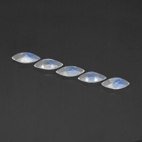 Achetez naturel ct blanc pierre de lune arc-en-ciel gems, transparent, en provenance inde chez gemselect. en stock, livraison internationale!