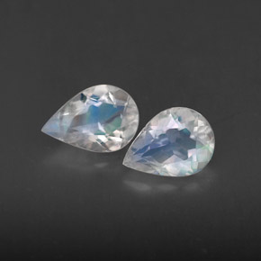 Achetez naturel ct blanc pierre de lune arc-en-ciel gems, transparent, en provenance inde chez gemselect. en stock, livraison internationale!