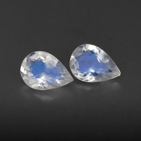 Achetez naturel ct blanc pierre de lune arc-en-ciel gems, transparent, en provenance inde chez gemselect. en stock, livraison internationale!