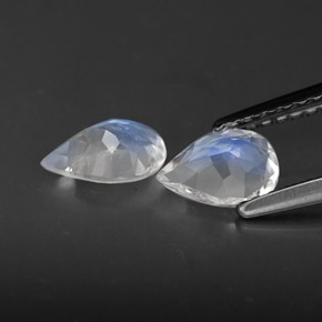Achetez naturel ct blanc pierre de lune arc-en-ciel gems, transparent, en provenance inde chez gemselect. en stock, livraison internationale!
