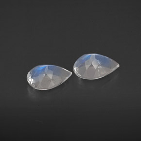 Achetez naturel ct Bleu blanc Pierre de lune arc-en-ciel gems, Transparent, En provenance Inde chez GemSelect. En stock, livraison internationale!