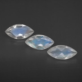 Achetez naturel ct blanc pierre de lune arc-en-ciel gems, transparent, en provenance inde chez gemselect. en stock, livraison internationale!