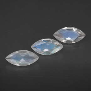 Achetez naturel ct blanc pierre de lune arc-en-ciel gems, transparent, en provenance inde chez gemselect. en stock, livraison internationale!