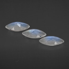 Achetez naturel ct blanc pierre de lune arc-en-ciel gems, transparent, en provenance inde chez gemselect. en stock, livraison internationale!