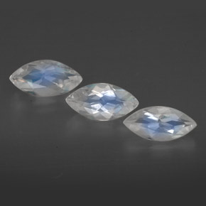Achetez naturel ct blanc pierre de lune arc-en-ciel gems, transparent, en provenance inde chez gemselect. en stock, livraison internationale!