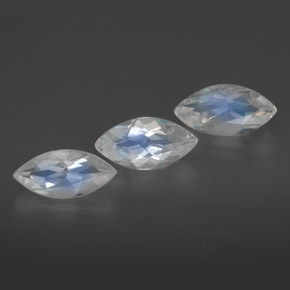 Achetez naturel ct blanc pierre de lune arc-en-ciel gems, transparent, en provenance inde chez gemselect. en stock, livraison internationale!