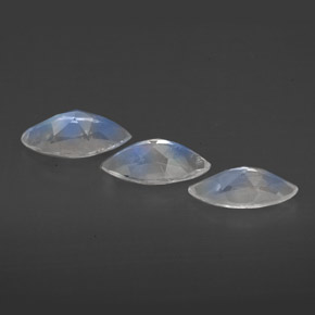 Achetez naturel ct blanc pierre de lune arc-en-ciel gems, transparent, en provenance inde chez gemselect. en stock, livraison internationale!