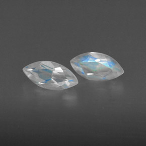 Achetez naturel ct blanc pierre de lune arc-en-ciel gems, transparent, en provenance inde chez gemselect. en stock, livraison internationale!