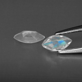 Achetez naturel ct blanc pierre de lune arc-en-ciel gems, transparent, en provenance inde chez gemselect. en stock, livraison internationale!