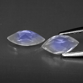 Achetez naturel ct blanc pierre de lune arc-en-ciel gems, transparent, en provenance inde chez gemselect. en stock, livraison internationale!