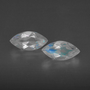 Achetez naturel ct blanc pierre de lune arc-en-ciel gems, transparent, en provenance inde chez gemselect. en stock, livraison internationale!
