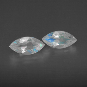 Achetez naturel ct blanc pierre de lune arc-en-ciel gems, transparent, en provenance inde chez gemselect. en stock, livraison internationale!