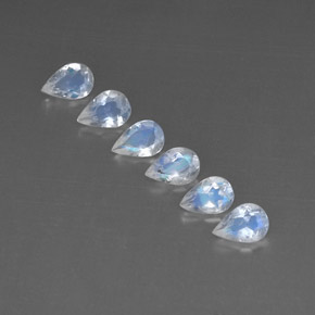 Achetez naturel ct blanc pierre de lune arc-en-ciel gems, transparent, en provenance inde chez gemselect. en stock, livraison internationale!