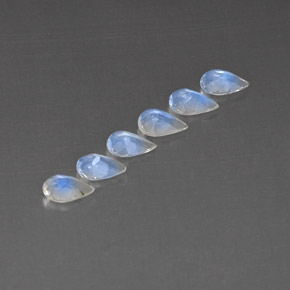 Achetez naturel ct blanc pierre de lune arc-en-ciel gems, transparent, en provenance inde chez gemselect. en stock, livraison internationale!