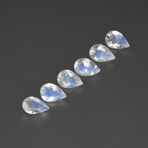 Achetez naturel ct blanc pierre de lune arc-en-ciel gems, transparent, en provenance inde chez gemselect. en stock, livraison internationale!