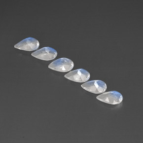 Achetez naturel ct blanc pierre de lune arc-en-ciel gems, transparent, en provenance inde chez gemselect. en stock, livraison internationale!