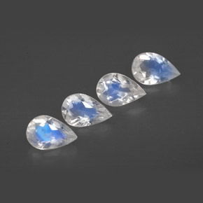 Achetez naturel ct blanc pierre de lune arc-en-ciel gems, transparent, en provenance inde chez gemselect. en stock, livraison internationale!