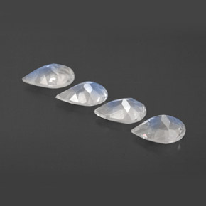 Achetez naturel ct blanc pierre de lune arc-en-ciel gems, transparent, en provenance inde chez gemselect. en stock, livraison internationale!