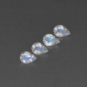Achetez naturel ct blanc pierre de lune arc-en-ciel gems, transparent, en provenance inde chez gemselect. en stock, livraison internationale!