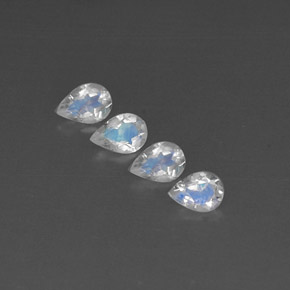 Achetez naturel ct blanc pierre de lune arc-en-ciel gems, transparent, en provenance inde chez gemselect. en stock, livraison internationale!