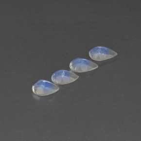 Achetez naturel ct blanc pierre de lune arc-en-ciel gems, transparent, en provenance inde chez gemselect. en stock, livraison internationale!