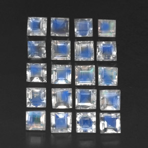 Achetez naturel ct blanc pierre de lune arc-en-ciel gems, transparent, en provenance sri lanka (ceylan) chez gemselect. en stock, livraison internationale!