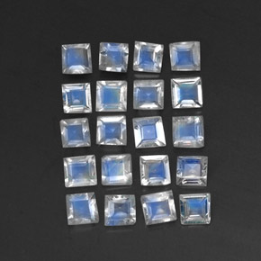 Achetez naturel ct Bleu blanc Pierre de lune arc-en-ciel gems, Transparent, En provenance Sri Lanka (Ceylan) chez GemSelect. En stock, livraison internationale!