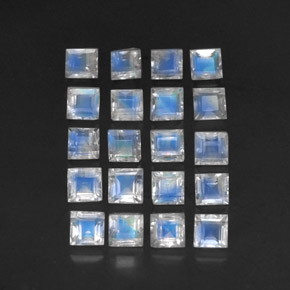 Achetez naturel 3,88ct bleue pierre de lune arc-en-ciel gems, transparent, en provenance sri lanka chez gemselect. en stock, livraison internationale!