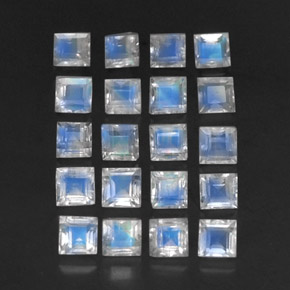 Achetez naturel 3,88ct bleue pierre de lune arc-en-ciel gems, transparent, en provenance sri lanka chez gemselect. en stock, livraison internationale!