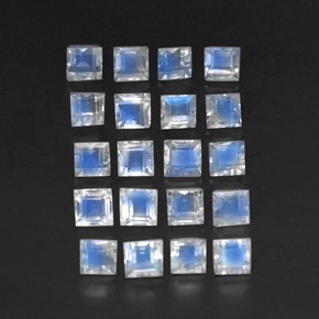 Achetez naturel 3,74ct blanc pierre de lune arc-en-ciel gems, transparent, en provenance sri lanka chez gemselect. en stock, livraison internationale!