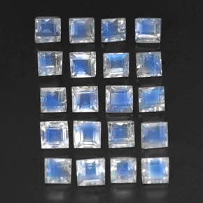 Achetez naturel 3,74ct blanc pierre de lune arc-en-ciel gems, transparent, en provenance sri lanka chez gemselect. en stock, livraison internationale!