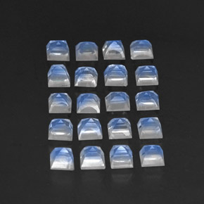 Achetez naturel 3,74ct blanc pierre de lune arc-en-ciel gems, transparent, en provenance sri lanka chez gemselect. en stock, livraison internationale!