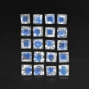 Achetez naturel ct blanc pierre de lune arc-en-ciel gems, transparent, en provenance sri lanka chez gemselect. en stock, livraison internationale!